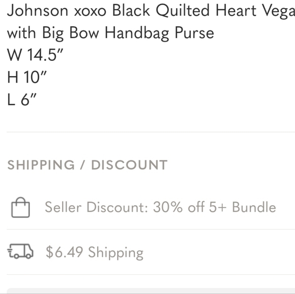 Women's Betsey Johnson XOXO Bow Tote Handbag Satchel  multi  compartments Black - Picture 7 of 10